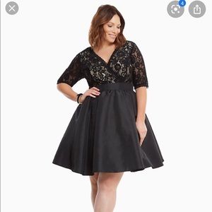 Torrid Special Occasion Lace and Taffeta Dress